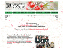 Tablet Screenshot of decantus.com
